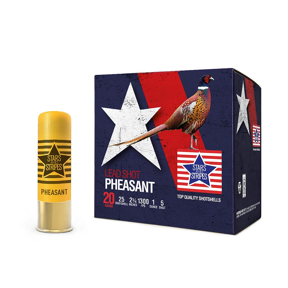 Pheasant Loads 20GA 2-3/4 1OZ 5 Shot 1300FPS 25RD