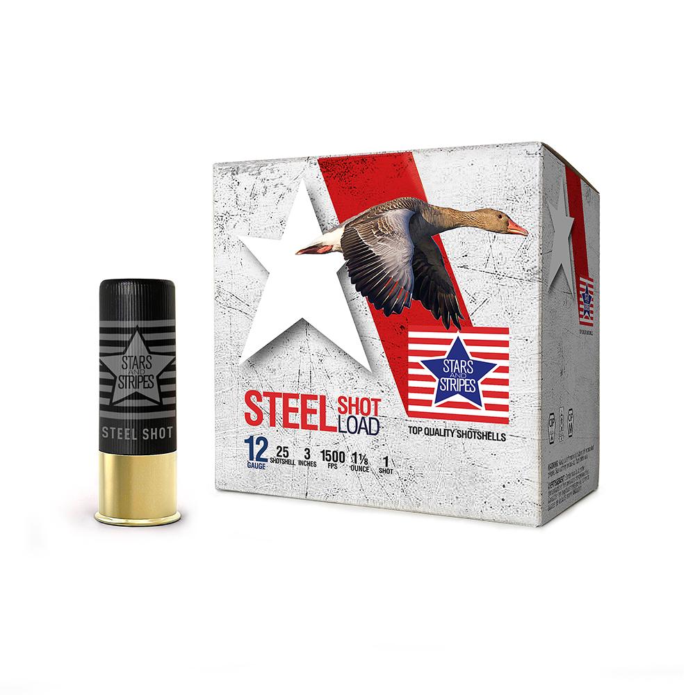 12GA 3 Steel 1 1/8 Oz. 1 Shot 1500 Fps 25RD