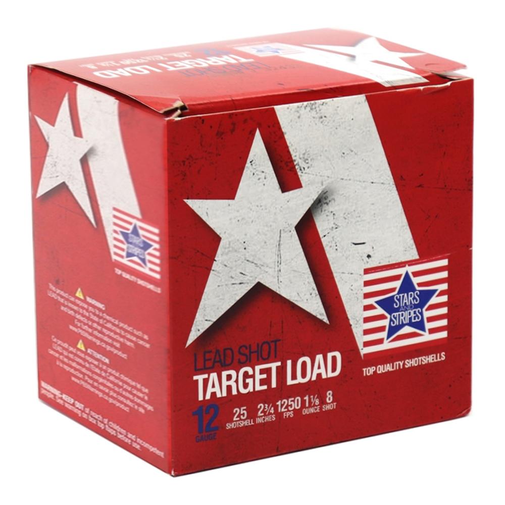 Target Load 12GA 2-3/4 1-1/8 Oz 8 Shot 25RD