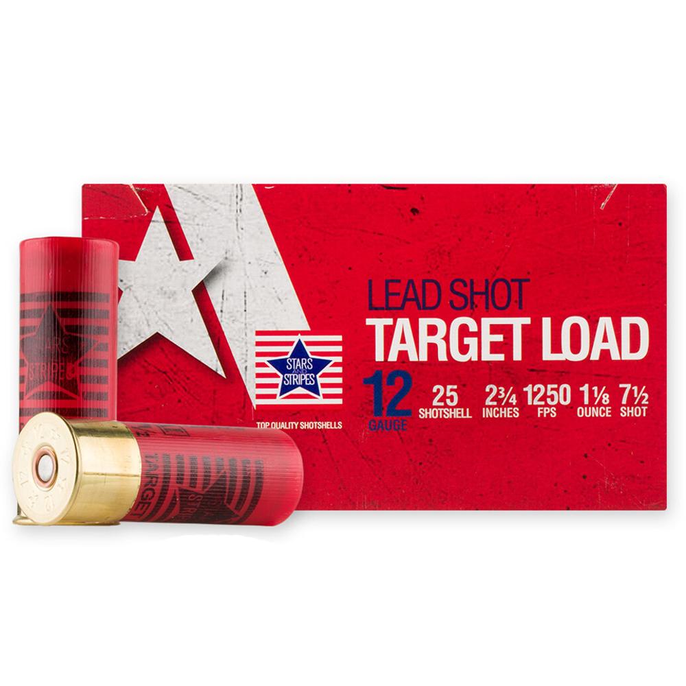 Target Load 12GA 2-3/4 1 1/8 Oz 7.5 Shot 1250FPS 25RD