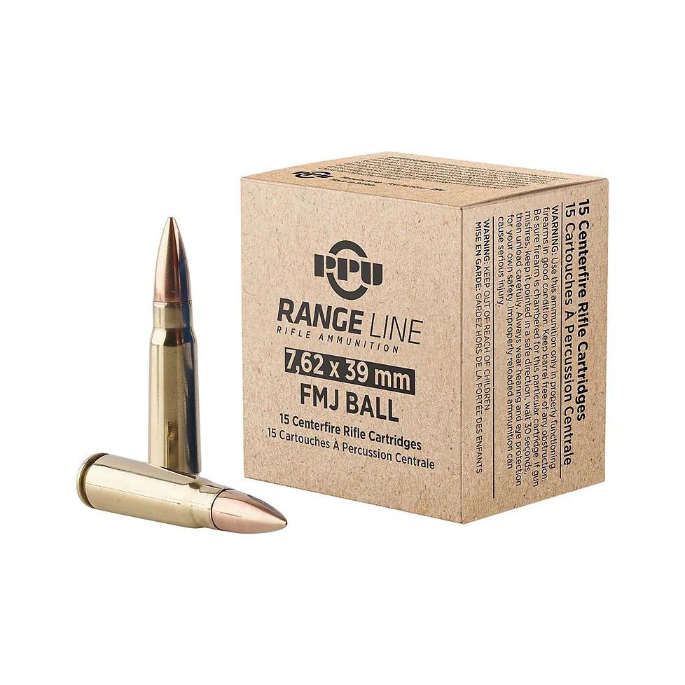 Tr&z PPR739 7.62X39MM Full Metal Jacket 123 Gr 15 Rounds