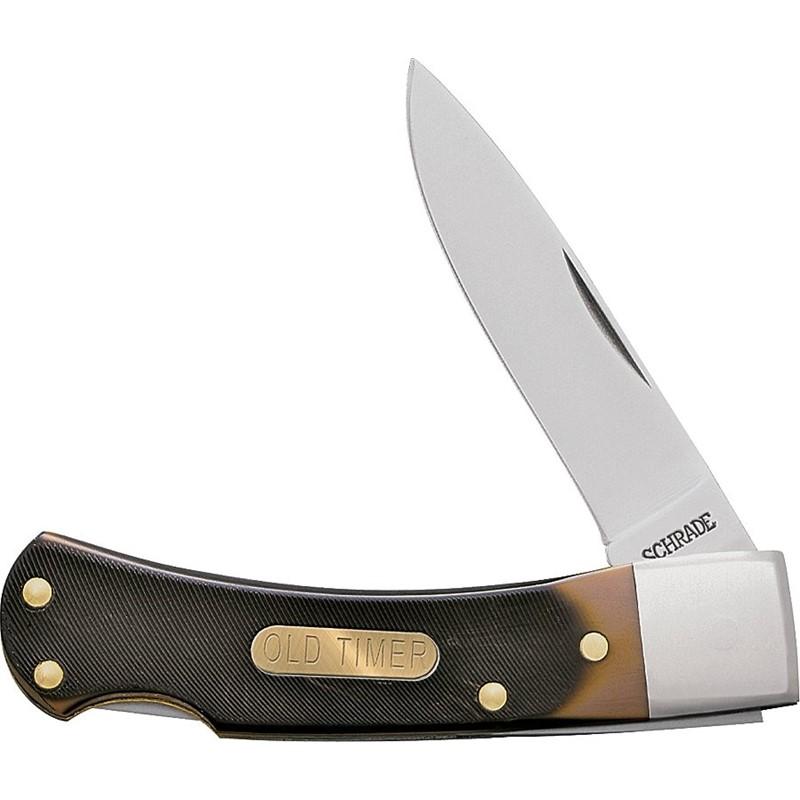 Old Timer Bearhead Single Blade Lockback Knife 2.2 Stainless Steel
