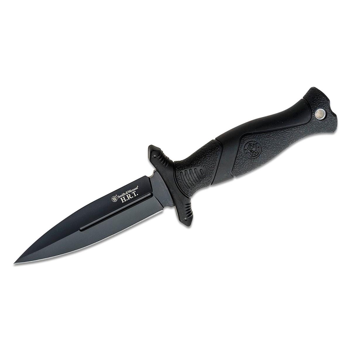 S&w Hrt 4 in Fixed Blade Boot Knife - Black