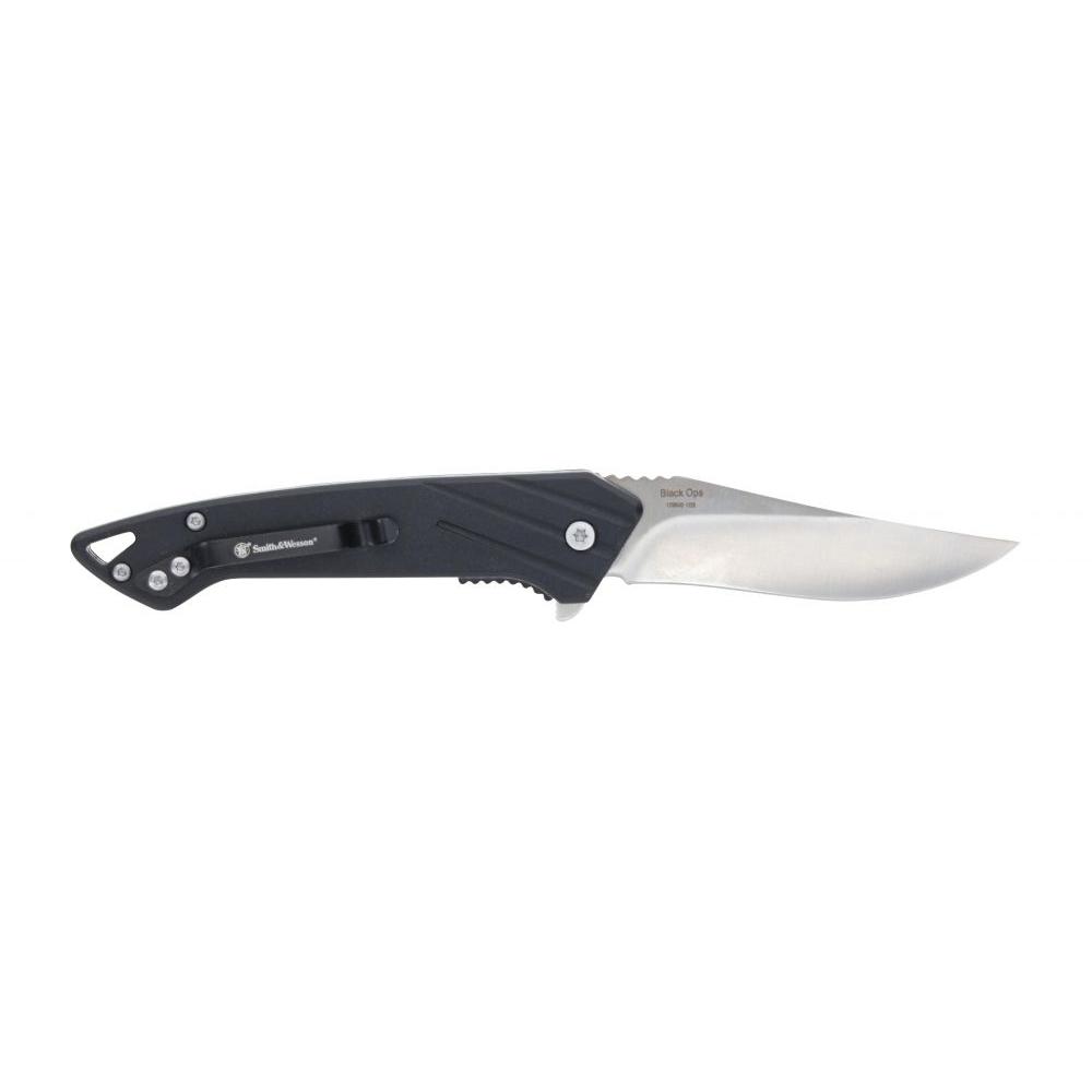 S&w Kt Black Ops Recurve Folding Knife 3 Blade