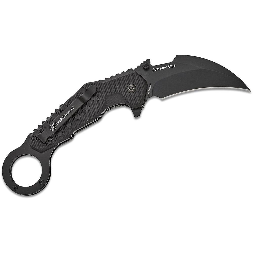 S&w Kt Extreme Ops Spring Assist Karambit 3 Blade