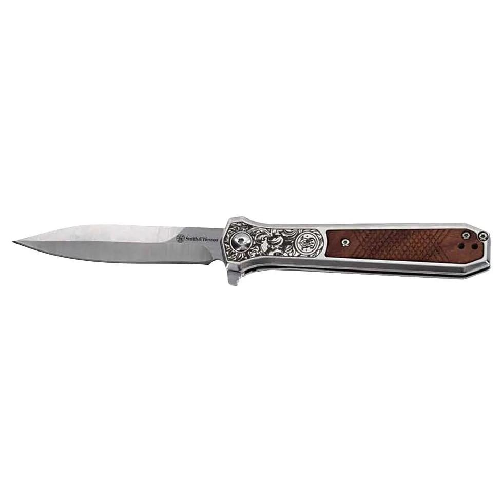 S&w Kt Unwavered Spring Assist Folding Dagger - 3.5 Blade