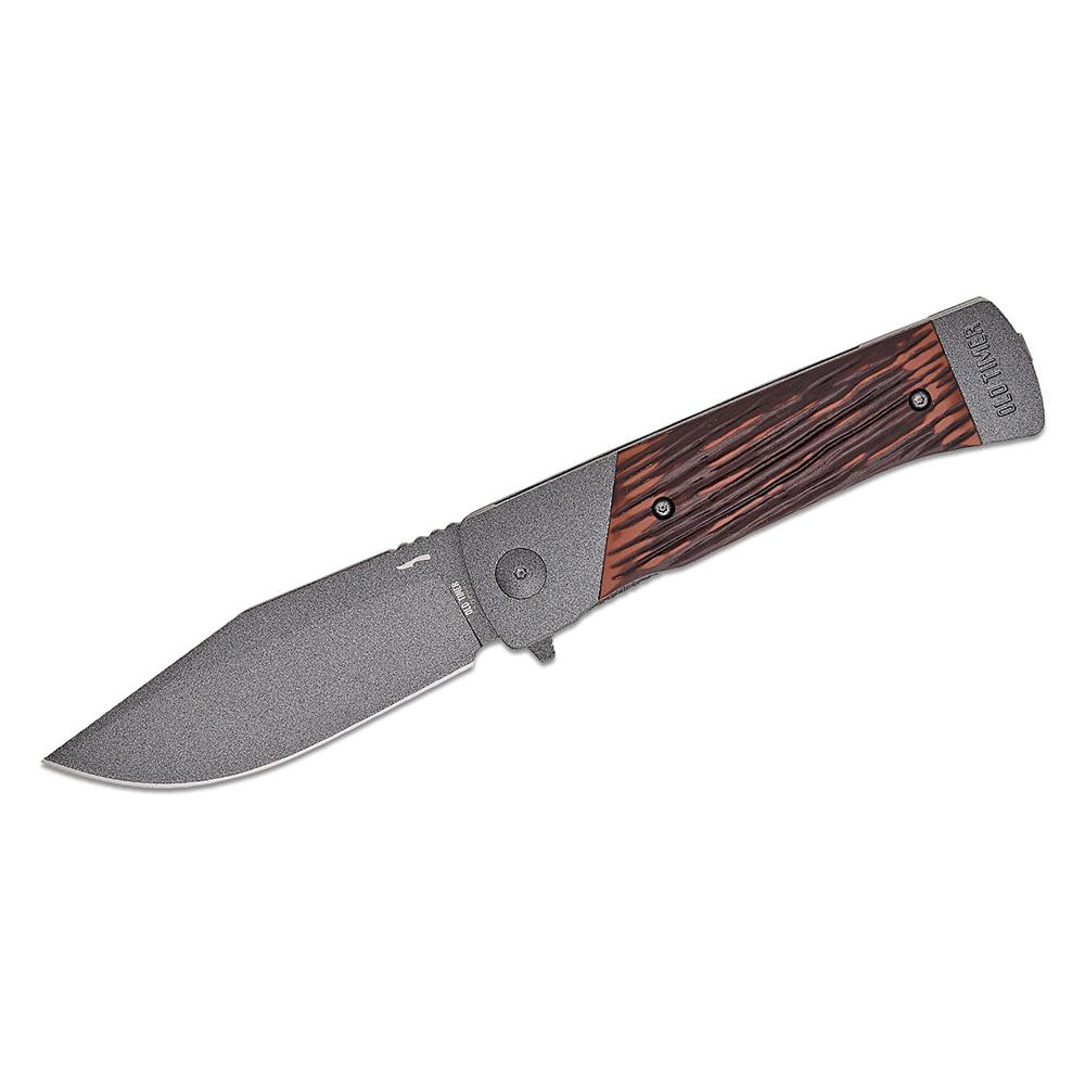 Old Timer Frontier Manual Folding Knife 3.5 Clip Point Blade