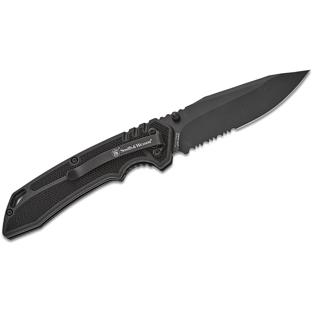 S&w Kt Special Ops Serrated Clip Point Folding Knife