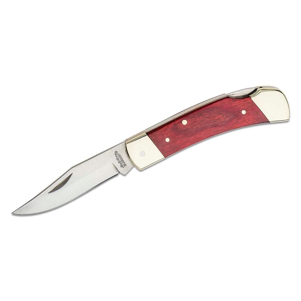 Uncle Henry Smokey Lockback Knife 2.8 Blade With Leather Sheath