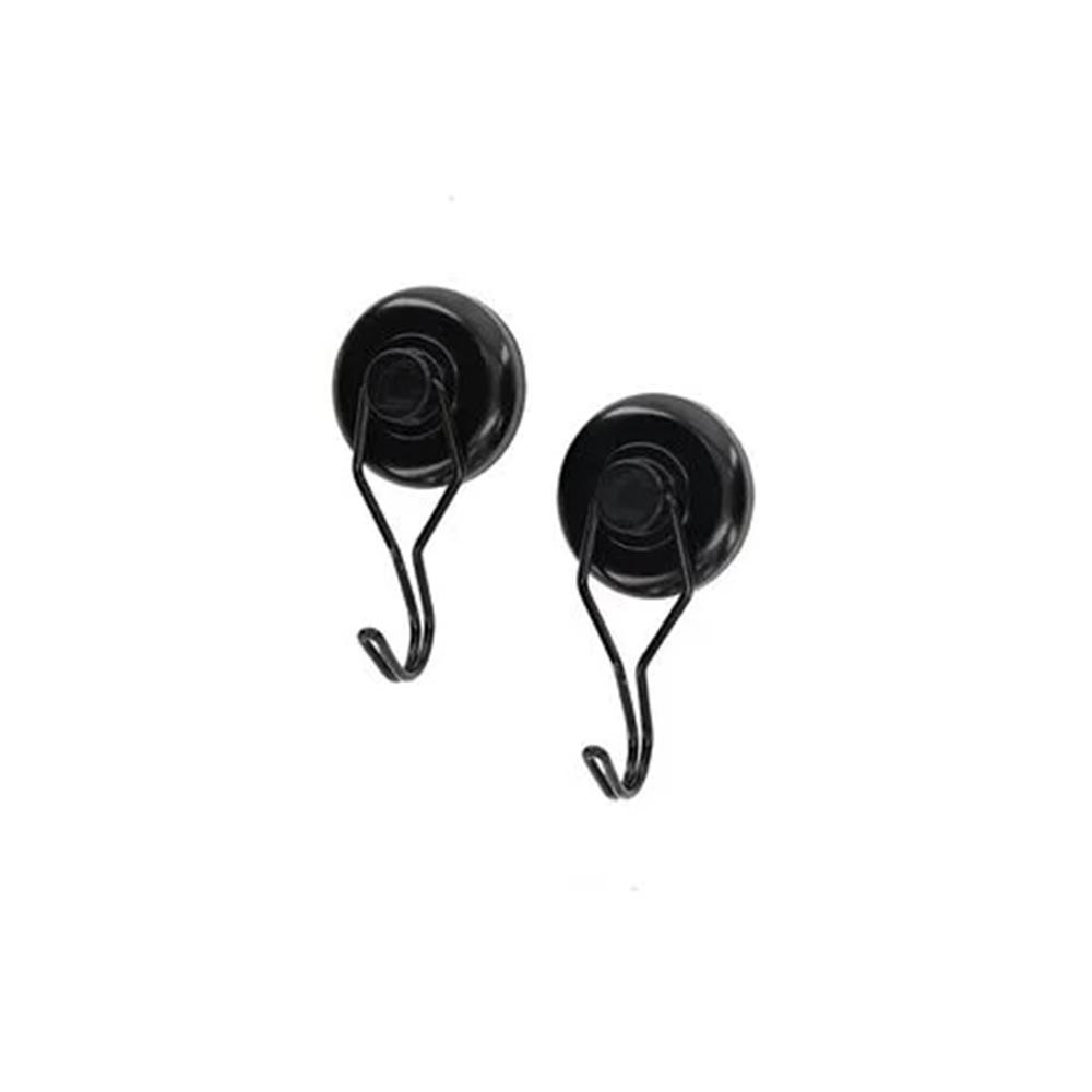 Lockdown Magnetic Hook 2-PACK - Black Steel