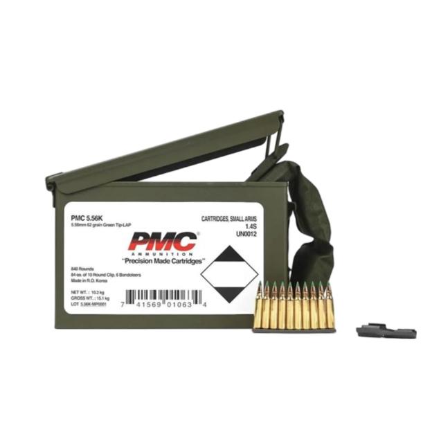 5.56 Nato 62GR Green Tip 1680 Rounds Metal Box