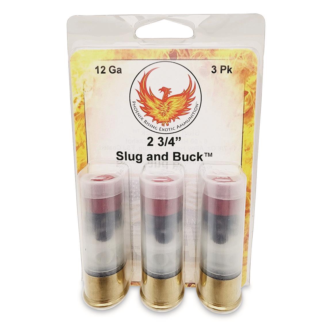 12 Ga Phoenix Rising Slug & Buck 7/8 Oz Slug & 6-00 Buckshot
