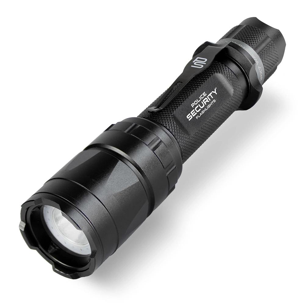 Police Security Trac Tact R Flashlight 1000 Lumen Black