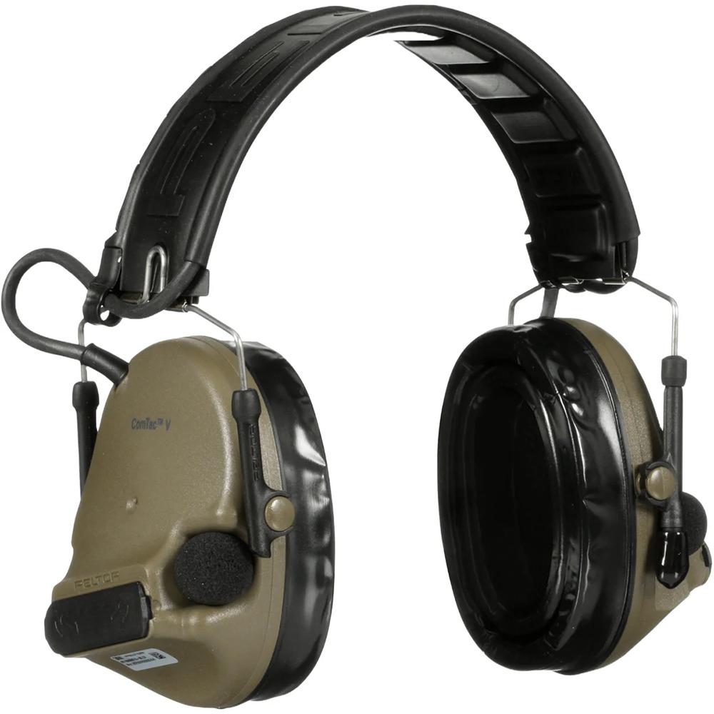 3M Peltor Comtac V Hearing Defender Headset - Foldable Green
