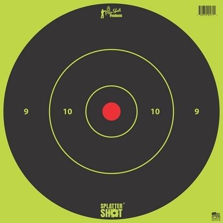 Pro-shot Splatter Shot 12 Green Bulls-eye Target - 5 Pack