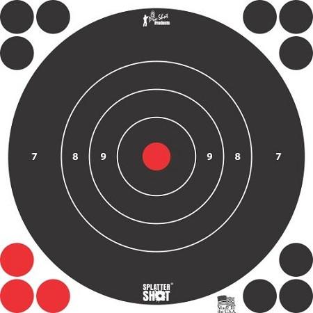 Pro-shot Splattershot 8 Bullseye Target - 6 Pack