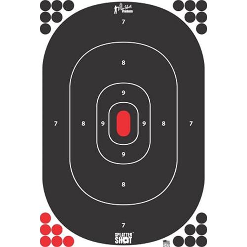 Pro-shot Splattershot Peel & Stick Target 12X17 Silhouette 5 Pack
