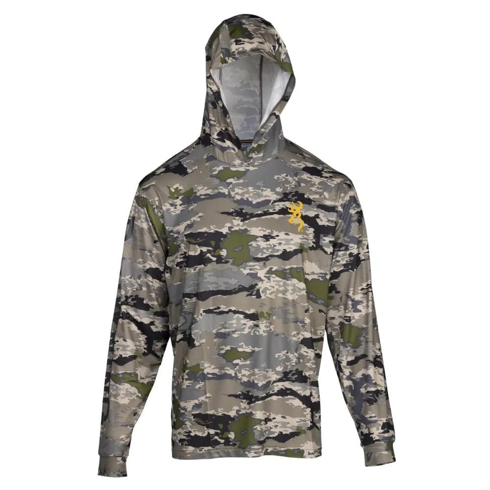 Browning Hooded Long Sleeve Tech T-shirt Ovix Large