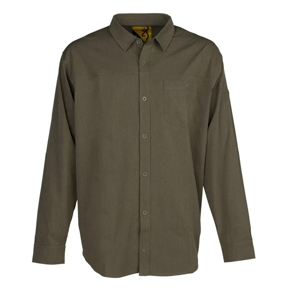 Browning Lightweight Button Down Shirt Green Xl