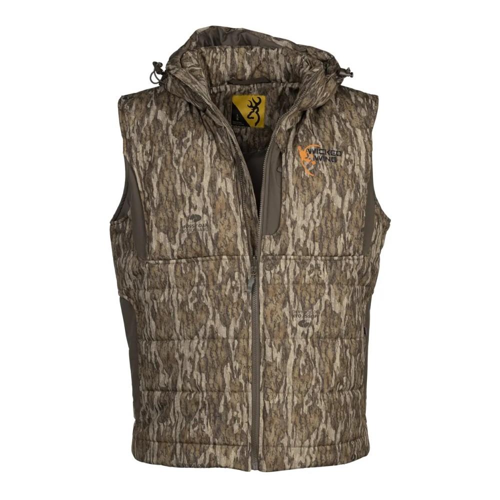Browning Wicked Wing Insulated Vest Size L Mossy Oak Bottomland