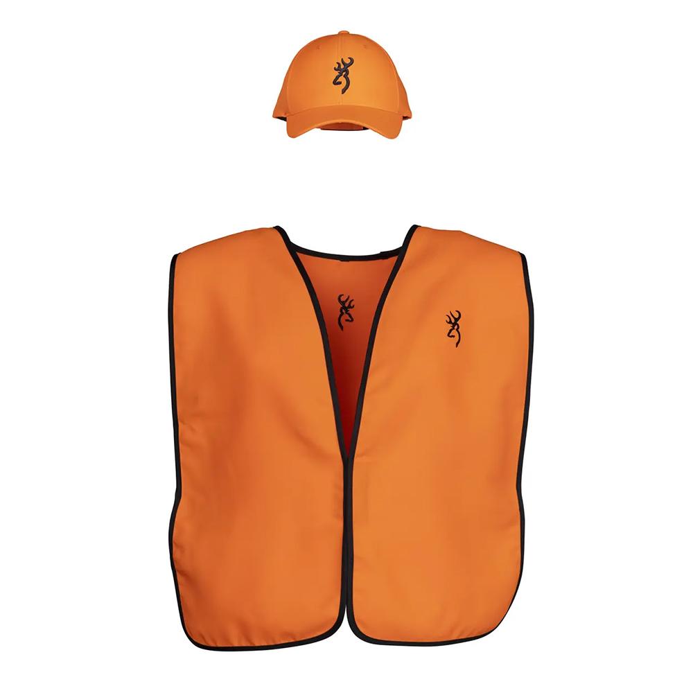 Browning Vest/cap Combo Blaze Orange One Size Fits Most