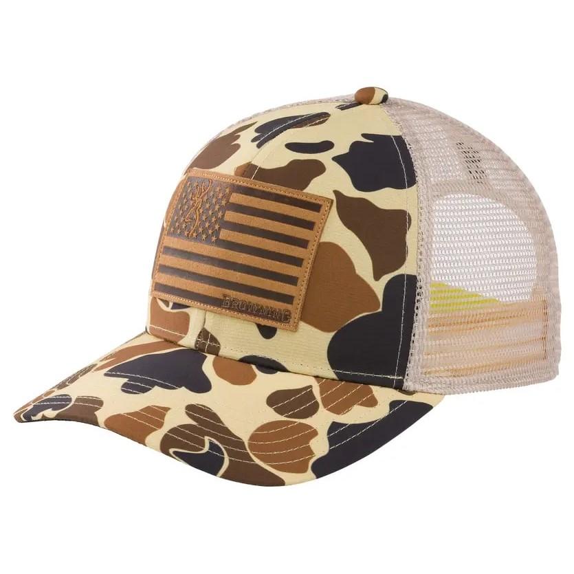 Browning Cap Vintage Tan Camo One Size Fits Most