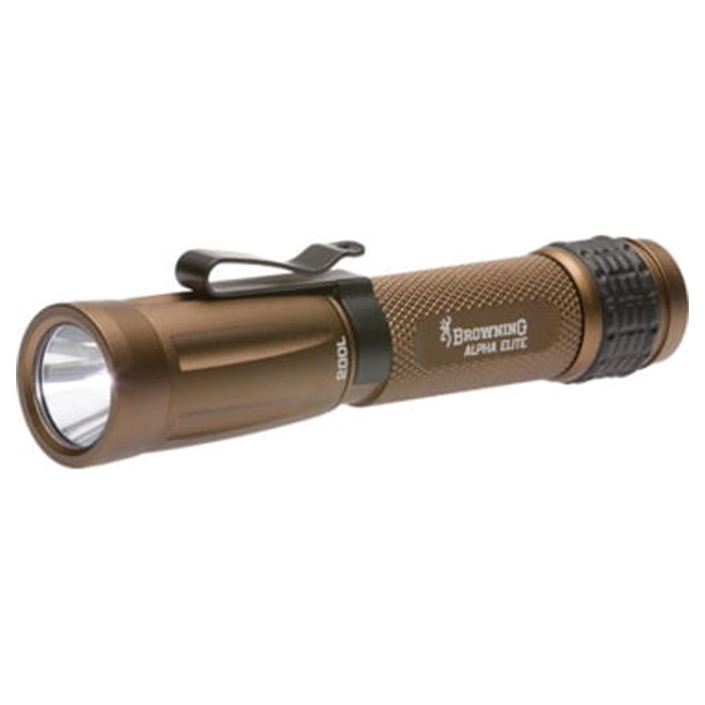 Browning Light Alpha Elite 1AA Led Flashlight, 200 Lumens