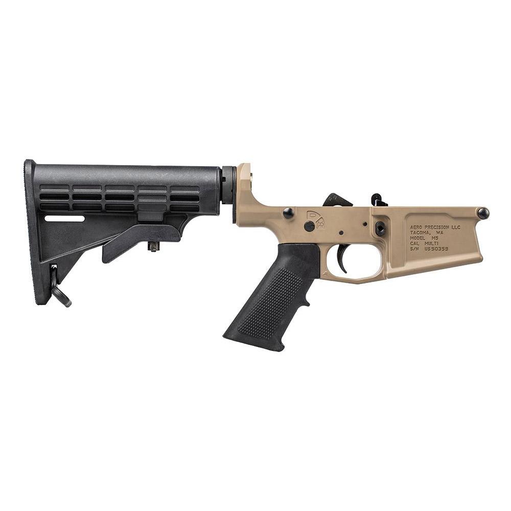 Aero Precision M5 .308 Complete Lower Receiver W/A2 Grip M4 Stock