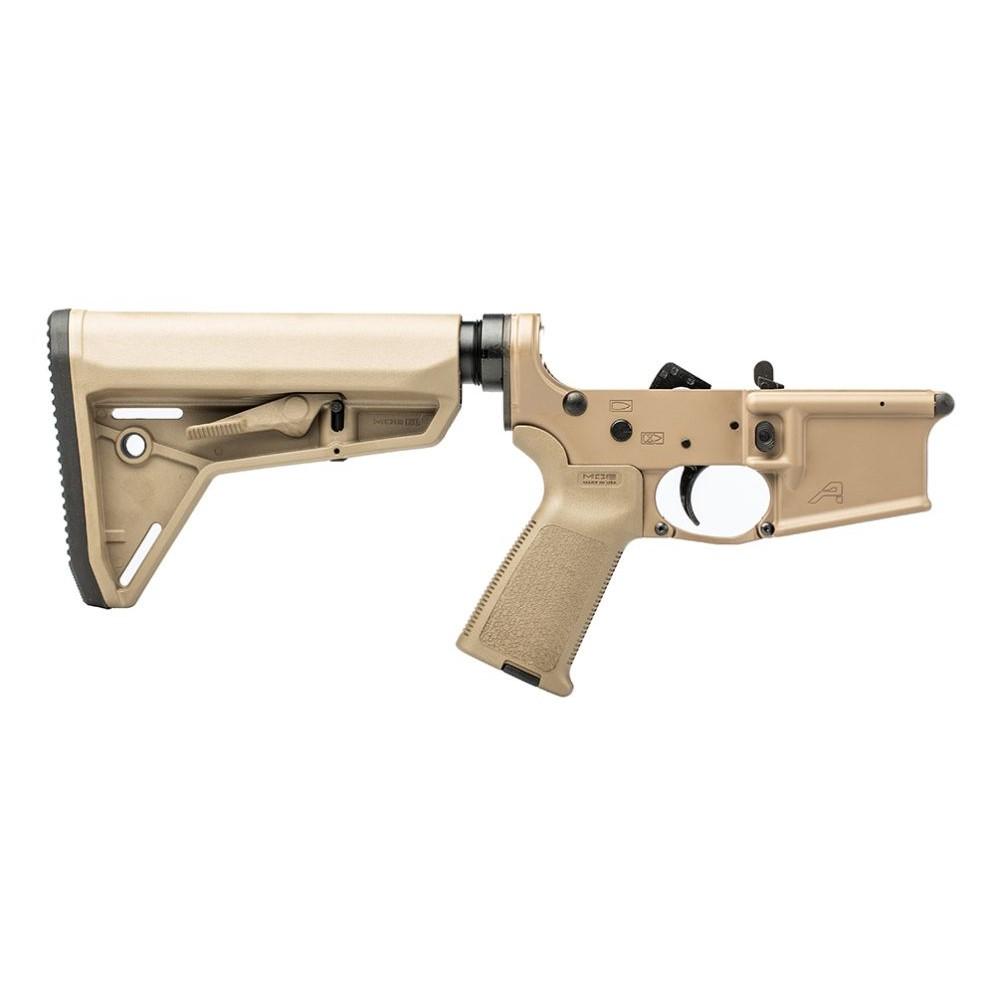AR15 Complete Lower Receiver With Fde Moe Grip & Sl Carbine Stock