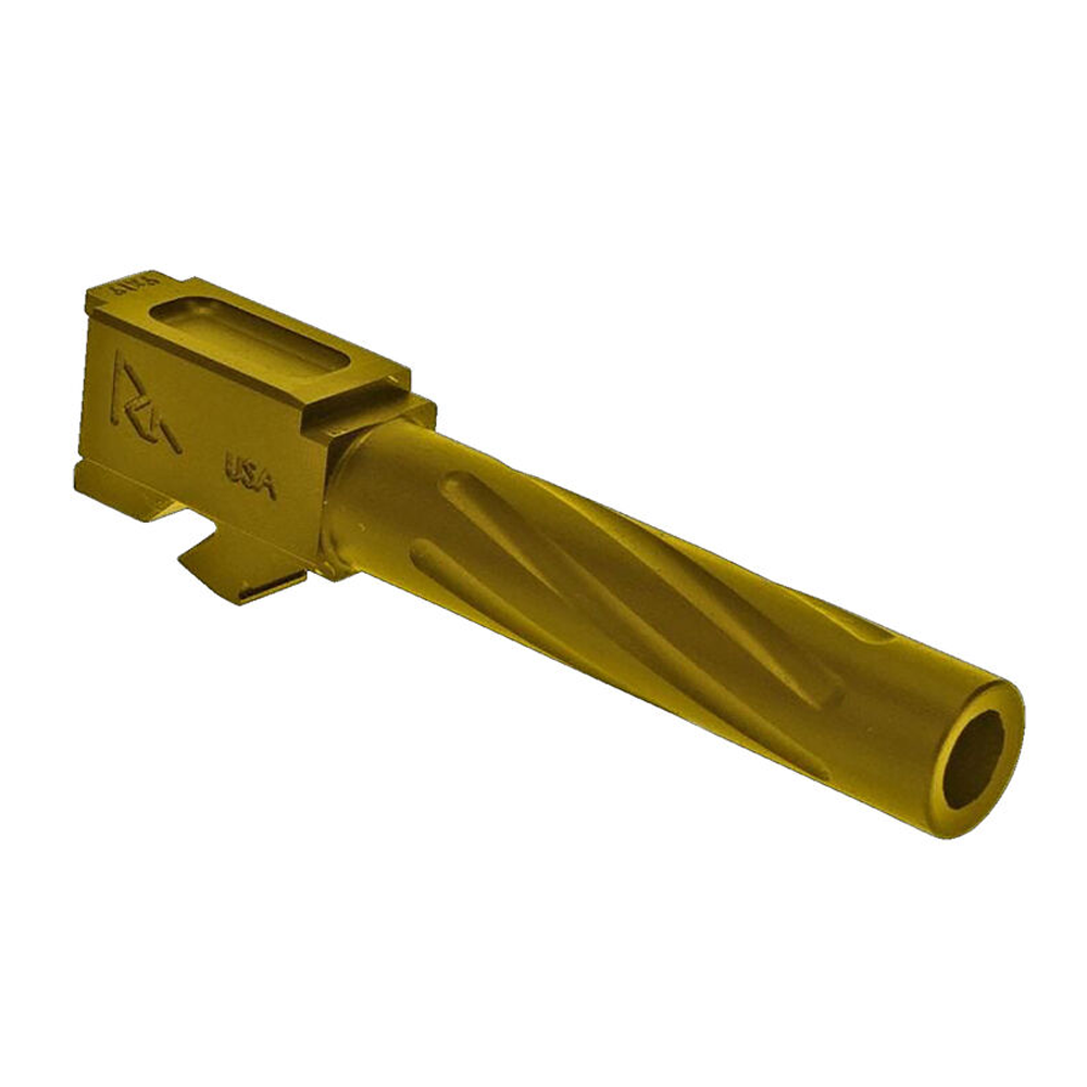 Rival Arms Barrel for Glock 19 GEN3/4 9MM Gold Pvd Finish