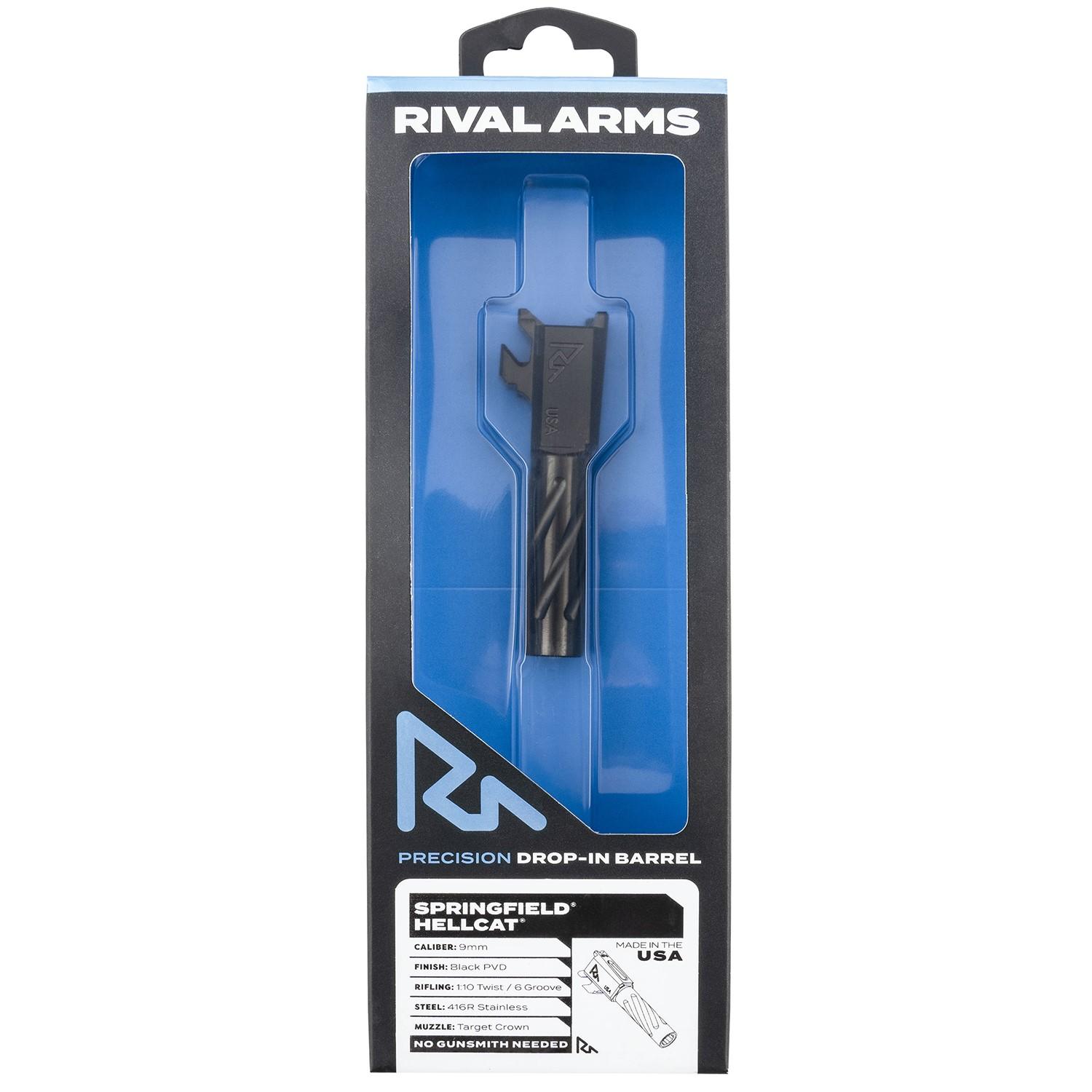 Rival Arms Springfield Hellcat V1 Barrel - 9MM Fluted Black