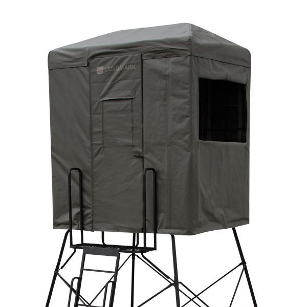 Rivers Edge Shooting House Landmark 550 Grey Tower Blind