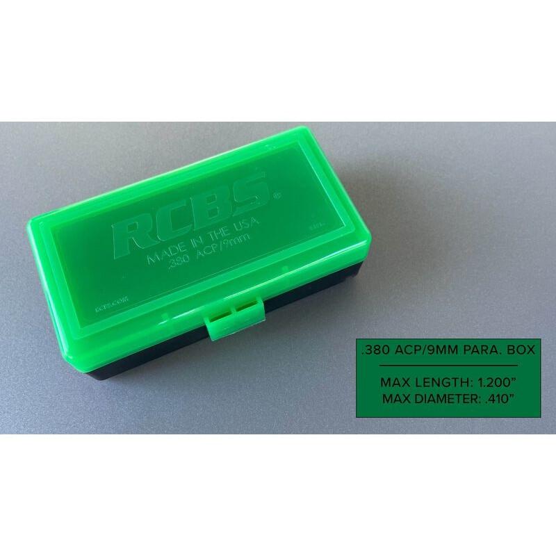 Rcbs Ammo Box 380 - 50 Round Capacity, Green
