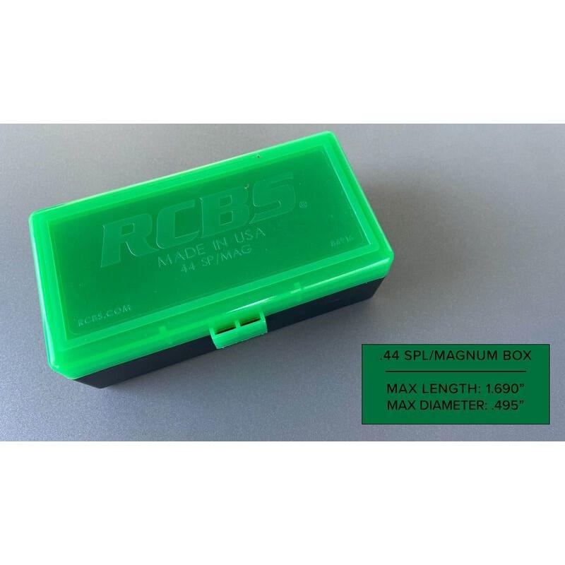 Rcbs Ammo Box 44 Mag Green 50-ROUND Capacity