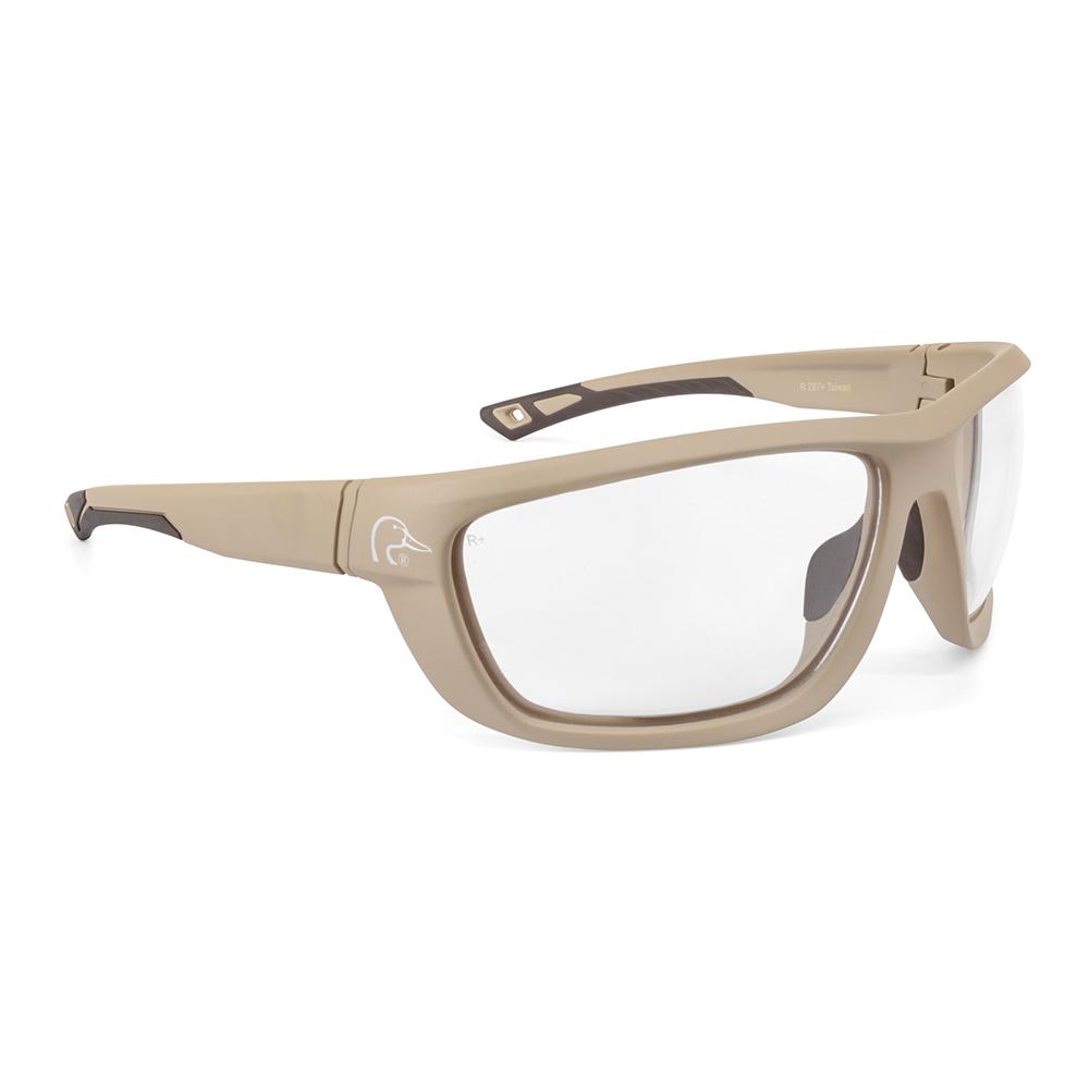 Ducks Unlimited Full-frame Shooting Glasses - Matte Tan Frame - Clear Lens