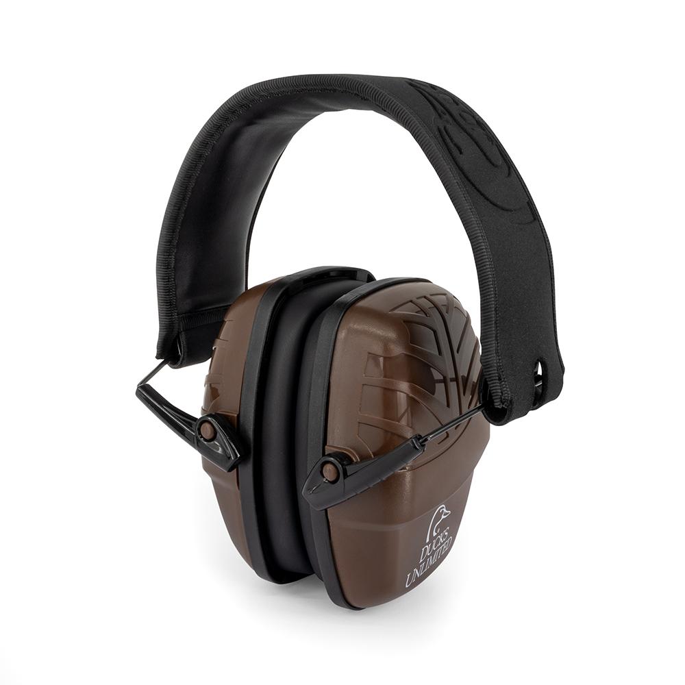 Ducks Unlimited Low Profile Earmuff - Brown