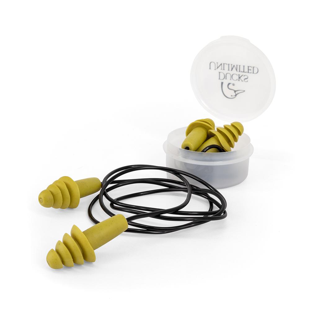 Ducks Unlimited Reusable Earplugs - Green - Pack of 2 Pair