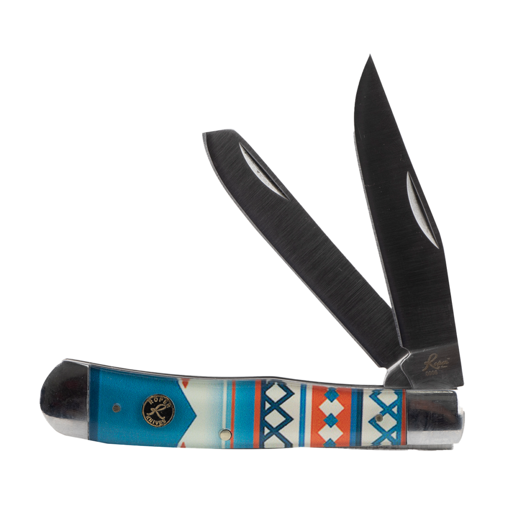 Roper Knife Sunset Series Trapper 3.25IN Folding Knife