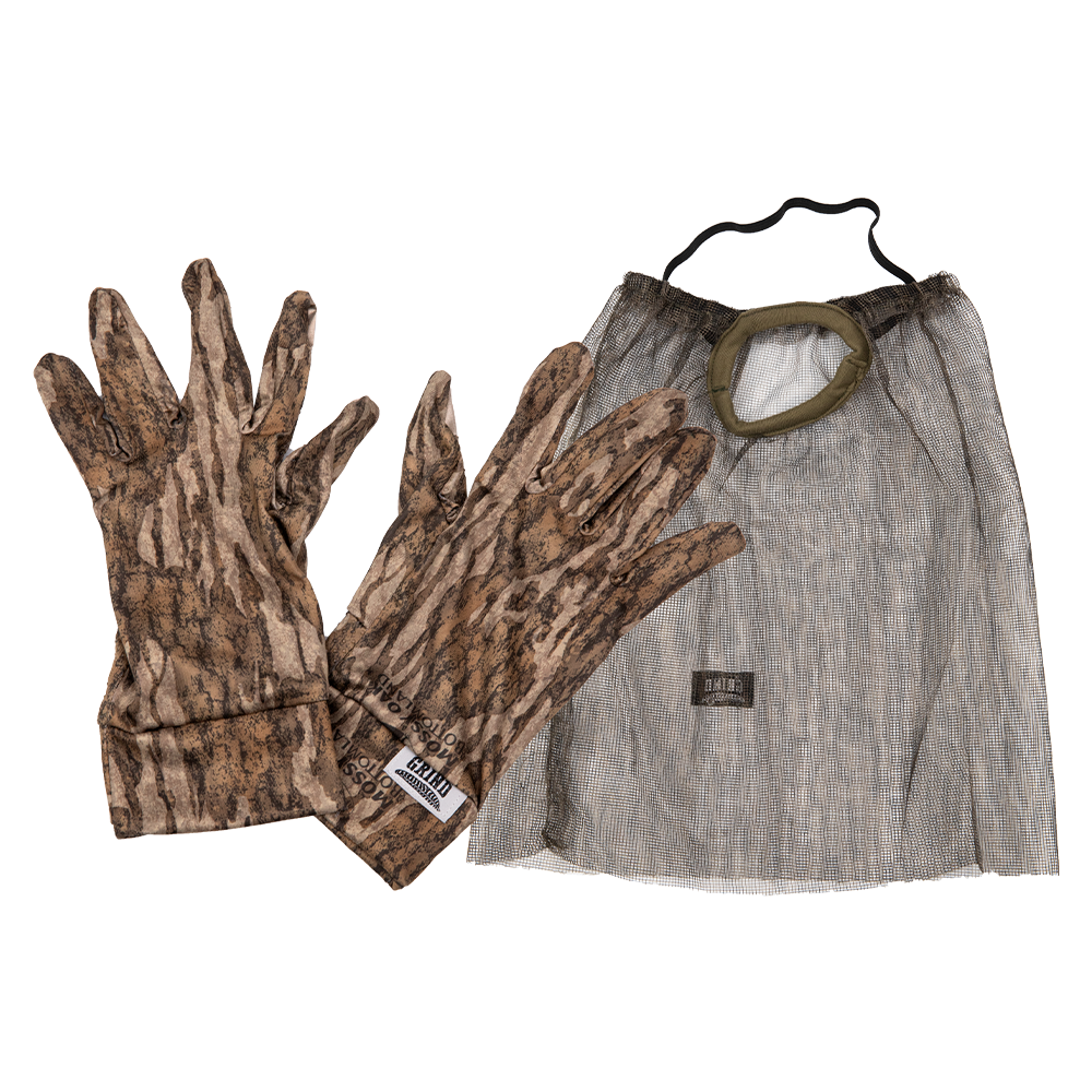 Grind Face Mask and Glove Combo Pack - Mossy Oak Bottomland