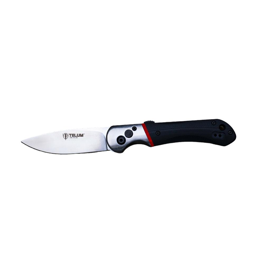Telum Tactical Knife Tremor Automatic 3.5IN S35V Blade Black