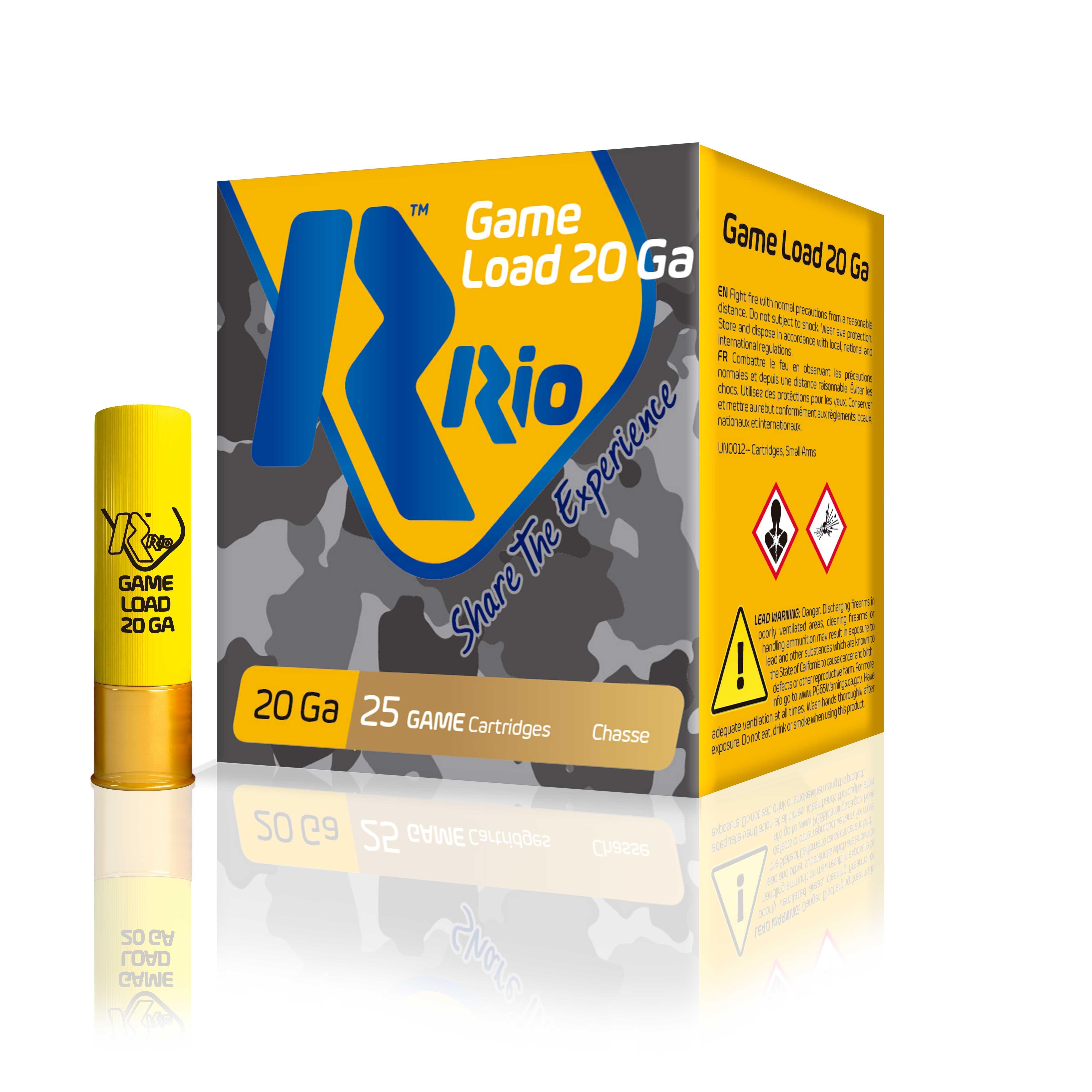 Rio Game Load 20GA 2.75 1OZ 7.5 Shot 25 Per Box