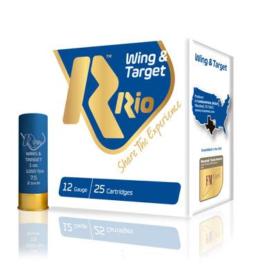 Rio Wing & Target 12GA 1OZ 8 1250 Fps 25 Rounds