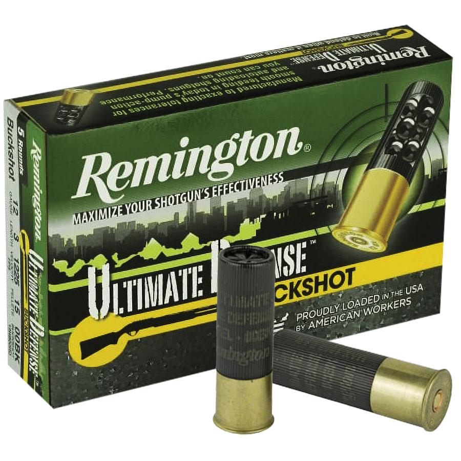 Remington Ultimate Defense 12GA 3 41 Pellet 4 Buck 5 Round Box