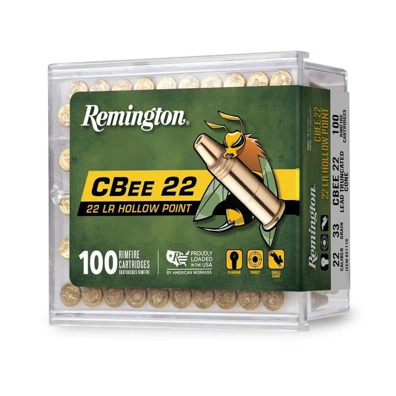 Remington 22 Lr 33 Gr Hollow Point Ammo 100 Rd