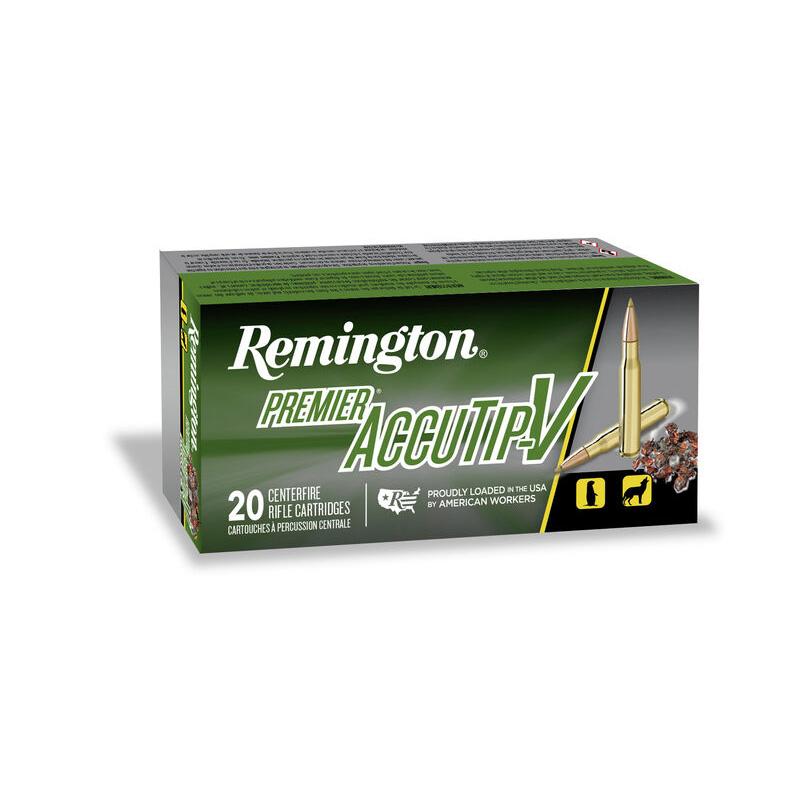 Remington 224 Valkyrie 60GR Accutip-v Boat Tail Ammo 20RD