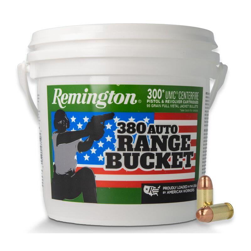 Remington Range Bucket Umc 380 Auto 95GR Fmj Ammo 300RD