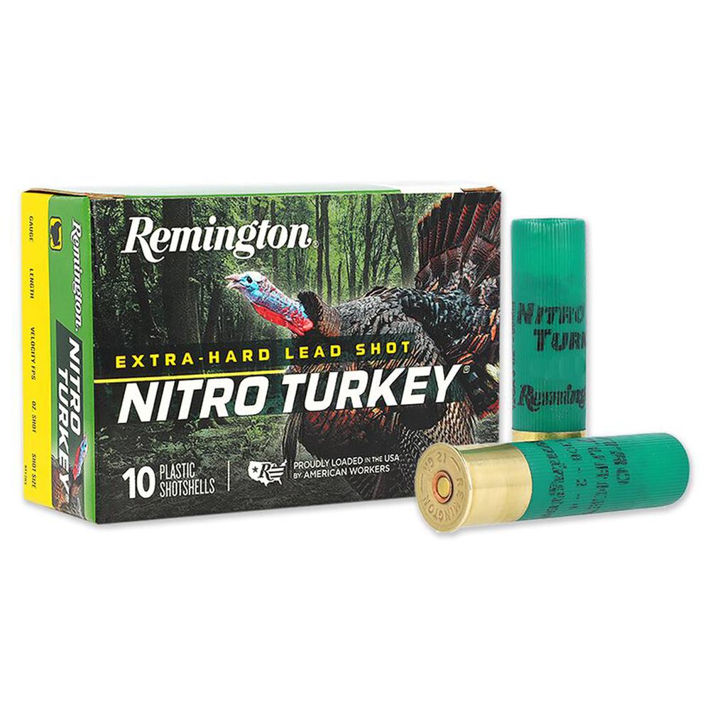 Remington Nitro Turkey Magnum Loads 12GA 2-3/4 1-1/2OZ 5 Shot 10 Rd.