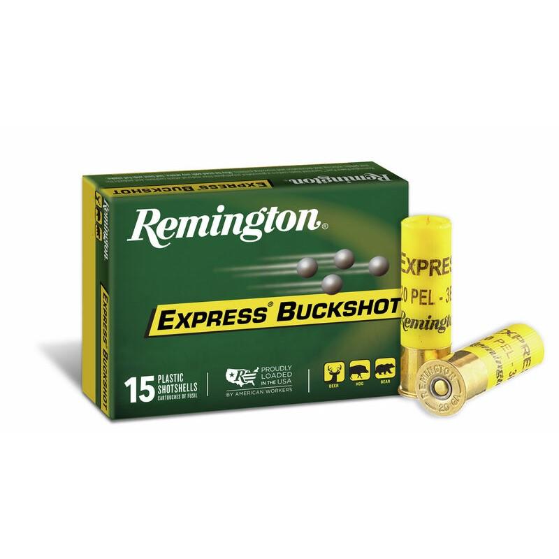 Remington Express Buckshot 20GA 2 3/4 3 Buck 15RD