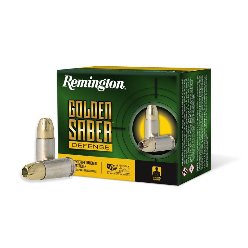 Remington Golden Saber Defense 9MM Luger +p 124GR Bjhp Ammo 20RD