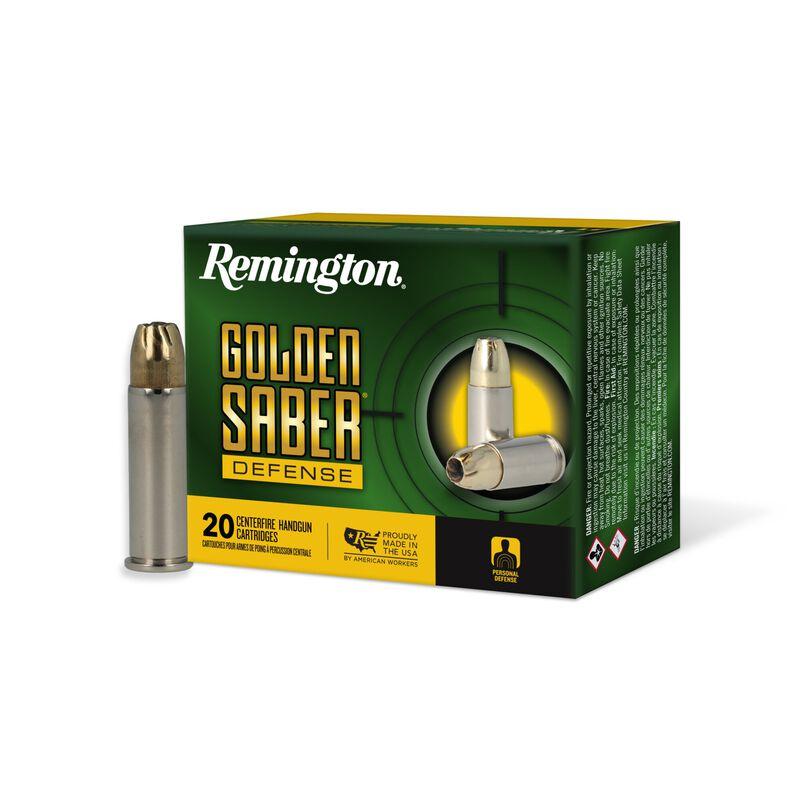 Remington 38 Spl +p 125GR Bjhp Golden Saber Defense 20 Rd